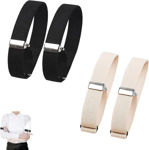 2 Paar ärmelhalter Herren, Hülsenhalter, Anti Rutsch Hemd Hülsenhalter, Elastisc - Bild 1 von 6