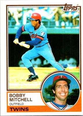Bobby Mitchell 1983 Topps Chewing Gum #647 Minnesota Twins - Image 1 of 2