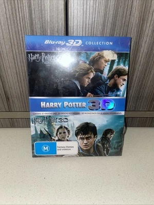 Harry Potter Deathly Hallows Part 1 & 2 3D Only Blu-rays Pre Owned - image 1 of 2