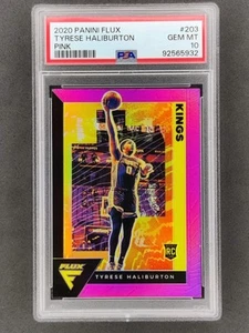 2020-21 Panini Flux Tyrese Haliburton Rookie Pink Prizm #203 Pacer PSA 10 - Bild 1 von 3