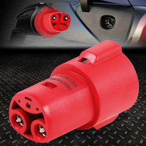 250V SAE J1772 Tesla Charger Charging Adapter Connector for Model S/X/Y/3 Red - Picture 1 of 6