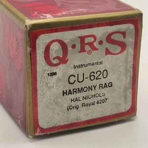 QRS CU-620 - HARMONY RAG (Royal 4207) c/b Hal Nichols, Original Piano Roll - Picture 1 of 3