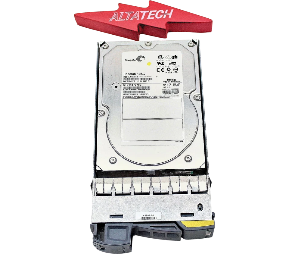 NetApp 108-00030 144GB 10K FC HDD with Tray Hard Disk Drive - Image 1 of 4