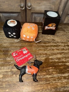 Oregon State Beavers Christmas Dog Ornament Brand New + Dice  Candle !!! - Picture 1 of 16