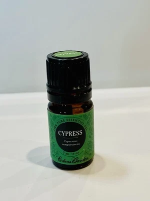EDEN’S GARDEN CYPRESS 100% PURE ESSENTIAL OIL .17 OZ 60% FULL - Imagem 1 de 3