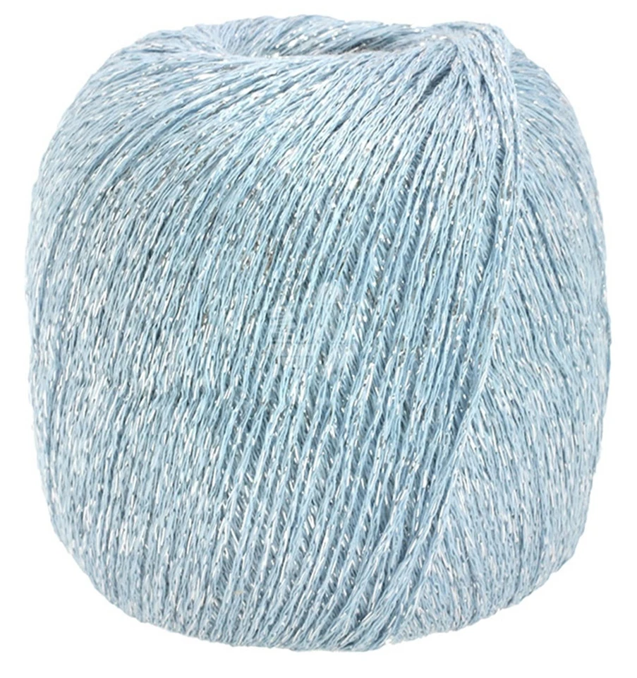 Wolle Kreativ! Lana Grossa - Brillino - Fb. 22 hellblau/silber 25 g - Bild 1 von 1
