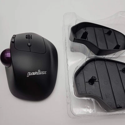 perixx PERIMICE720 Wireless Ergonomic Trackball Mouse Adjustable Angle Purple - Image 1 of 4
