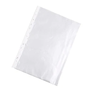 100PCS Proteggi Lima Trasparente Senza Acidi Protezioni Fogli A4 Trasparente 11 Fori - Foto 1 di 11