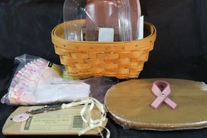 Longaberger 2008 Warm Brown WB Horizon of Hope Korb Pink Super Combo KOMPLETT - Bild 1 von 12