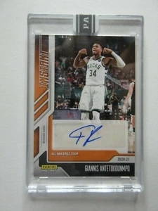 2020-21 Panini Instant NBA Giannis Antetokounmpo Orange Parallel Auto SSP 9/10 - Picture 1 of 4