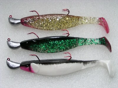 RELAX KOPYTO 3 Diabolo Jigs,58g auf 3 HakenSystem,16cm Relax Gummifische,VMC Haken,Dorsch,Neu