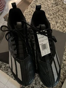 Adidas Adizero Spark Men's Size 10 Football Cleats Black Grey New - Picture 1 of 7