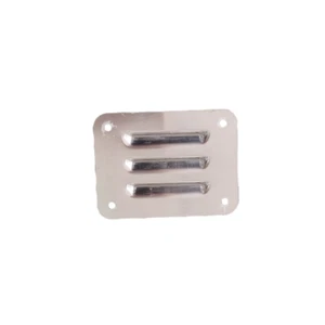 VENTILATION GRILL LOUVRE SILVER 3.94"X2.95" CARAVAN RV MOTORHOME PARTS AIR VENT - Picture 1 of 5