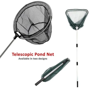 Fishing Net Pond Swimming Pool Cleaner Leaves Collector Remover Skimmer Handheld - Picture 1 of 14
