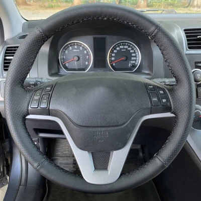 DIY Hand Sewing Leather Steering Wheel Cover For Honda CR-V CRV 2009 2010 2011 - image 1 of 4