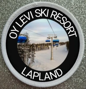 3 Inch Oy Levi Ski Resort Lapland Finland Iron / Sew on Patch Badge  - Picture 1 of 1