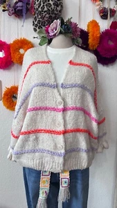 36 38 40 42 kurze oversize Jacke Strickjacke Cardigan kuschelig - Bild 1 von 7