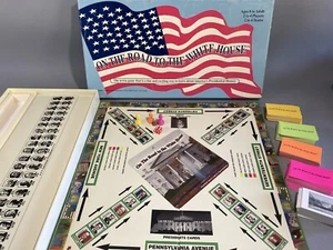 ON THE ROAD TO THE WHITE HOUSE TRIVIAL BOARD GAME First Edition 3200 - Picture 1 of 10