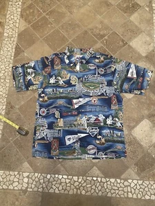 SAN DIEGO PADRES HAWAIIAN SHIRT REYN SPOONER LARGE NWT 1998 NATIONAL LEAGUE - Picture 1 of 5