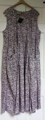 VTG '92 NWT LAURA ASHLEY DRESS SZ 12 COTTAGE CORE COTTON ENGLAND COVERED BUTTONS - Image 1 of 4