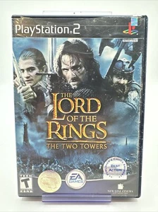 El Señor de los Anillos Dos Torres Sony PlayStation 2, 2004 Etiqueta Negra con Manual CIB - Imagen 1 de 2