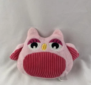 Animal Adventure Owl Pink Plush 2013 Corduroy Belly & Wings - Picture 1 of 5