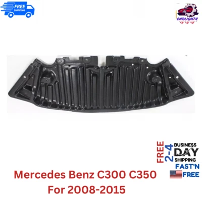 Fits Mercedes Benz C300 C350 Engine Splash Shield For 2008-2015 Front Plastic - Image 1 of 4