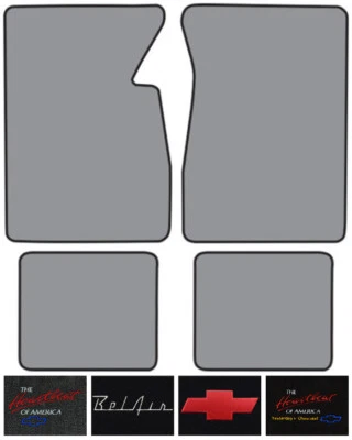 Chevrolet Bel Air 1958 alfombra con logotipo alfombrilla 4 piezas Foto 1 de 2