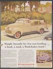 1950 STUDEBAKER TRUCKS LOW COST HAULING PRINT AD VINTAGE ADVERTISMENT OS1