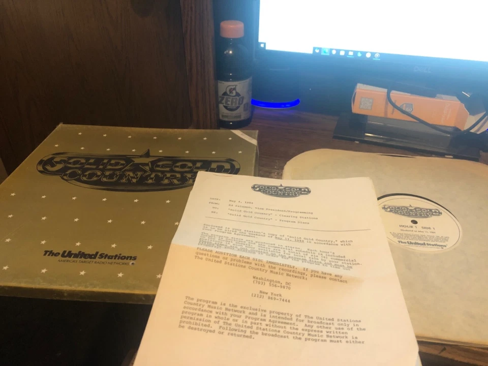 Solid Gold Country--May 11, 1984--3 hour radio show (3 LPs) - Image 1 of 1