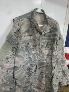 Large Regular US AIR FORCE TIGER STRIPE CAMO TACTICAL Shirt Blouse - Picture 1 of 8
