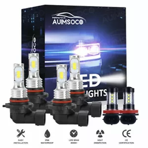 For Mitsubishi Outlander 2007 2008 -2013 6000K LED Headlights Fog Bulbs Kit 6X - Picture 1 of 12