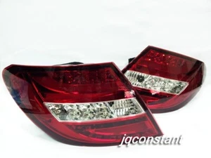 Crystal LED Tail Lights Rear Red/Clear for Mercedes BENZ W204 08 09 10 Sedan - Picture 1 of 4