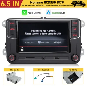 6.5" RCD330 187F Carplay Android Auto MirrorLink Für VW Golf Caddy Touran NONAME - Bild 1 von 8