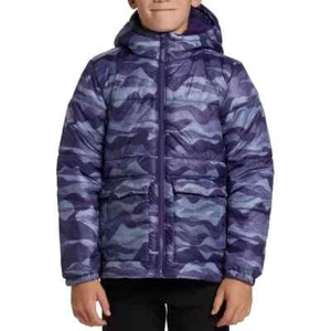 DSG Boys' Insulated Jacket Warm Winter Coat, Midnight Purple Dot Camo, Medium - Picture 1 of 5