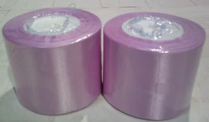 2-Pack Lavender Satin Ribbon - 3-Inch Wide, 25 Yards Each - Perfect for Gift Wra - Picture 1 of 6