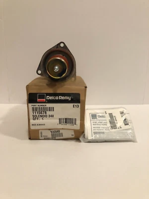 NEW OEM DELCO REMY 1115678 41MT SOLENOID SWITCH - 24 VOLT INSULATED 82-13775-000 - Image 1 of 4