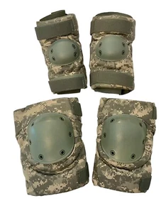 USGI Tactical Combat Knee & Elbow Pads Set, ACU Pattern, RFI Issue, Small EXC - Picture 1 of 4