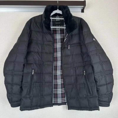 Chaqueta acolchada BURBERRY etiqueta negra cuello a cuadros Nova piel acolchada moda Foto 1 de 4