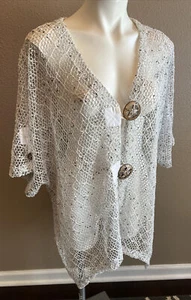 2XL Gypsy Boho Hippie Open Front Open Weave Jacket from Mirror Image Womens 2XL - Picture 1 of 12