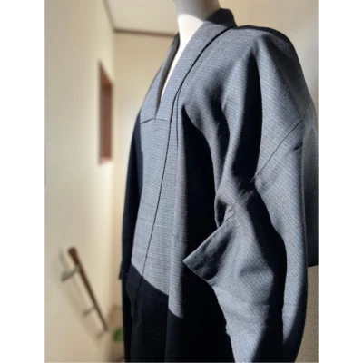 【Como Nuevo】Kimono japonés, kimono vintage, kimono para hombre, invierno, kimono de lana Foto 1 de 4