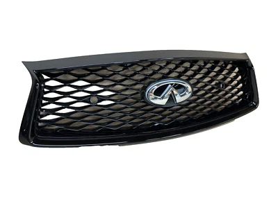 New OEM Infiniti Grille w/ Radiant Emblem SENSOR HOLES 2018-2024 Q50 F2310-6HH0C - Image 1 of 4