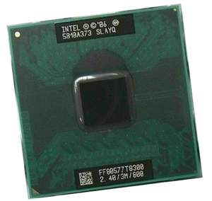 Intel Core 2 Duo Mobile T8300 Socket P SLAYQ 2.4GHz 3MB 800MHz CPU Processor - Picture 1 of 2