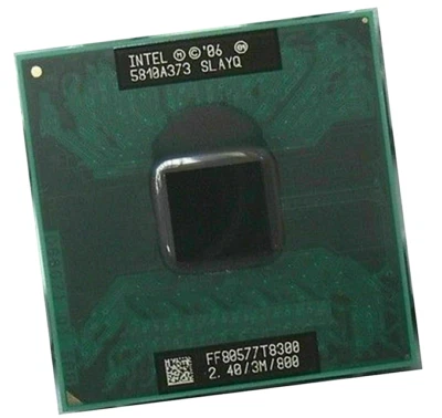 Intel Core 2 Duo Mobile T8300 Socket P SLAYQ 2.4GHz 3MB 800MHz CPU Processor - Image 1 of 2