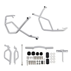 Engine Guard Crash Bar Frame Protector Bumper White For Du Desertx 2022-24 23 T5 - Picture 1 of 12
