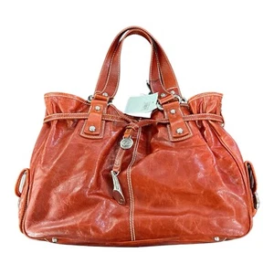 FRANCESCO BIASIA Brick Leather Tote Bag - Picture 1 of 7