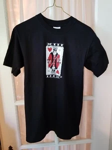 Vintage -Blast Waves- Joker Card Black T-Shirt Mens XL BAM Collection 13 New - Picture 1 of 2