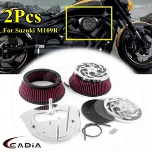 Filtros purificadores de aire dobles de alto flujo para Suzuki M109R Boulevard BOSS VZR1800 06-19 - Imagen 1 de 12