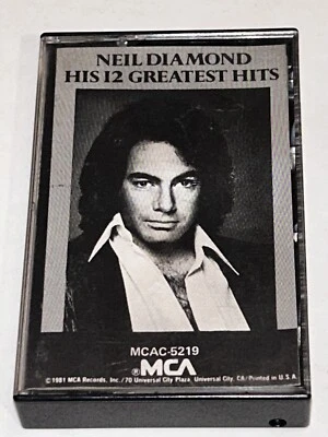 Neil Diamond His 12 Greatest Hits Rock Music Album Cassette 1D21 - Image 1 of 4