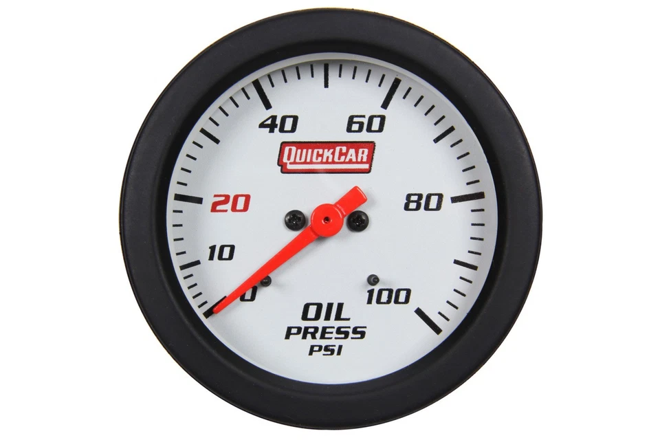 QuickCar Extreme Oil Pressure Gauge Sport Mod IMCA NHRA SBC drag